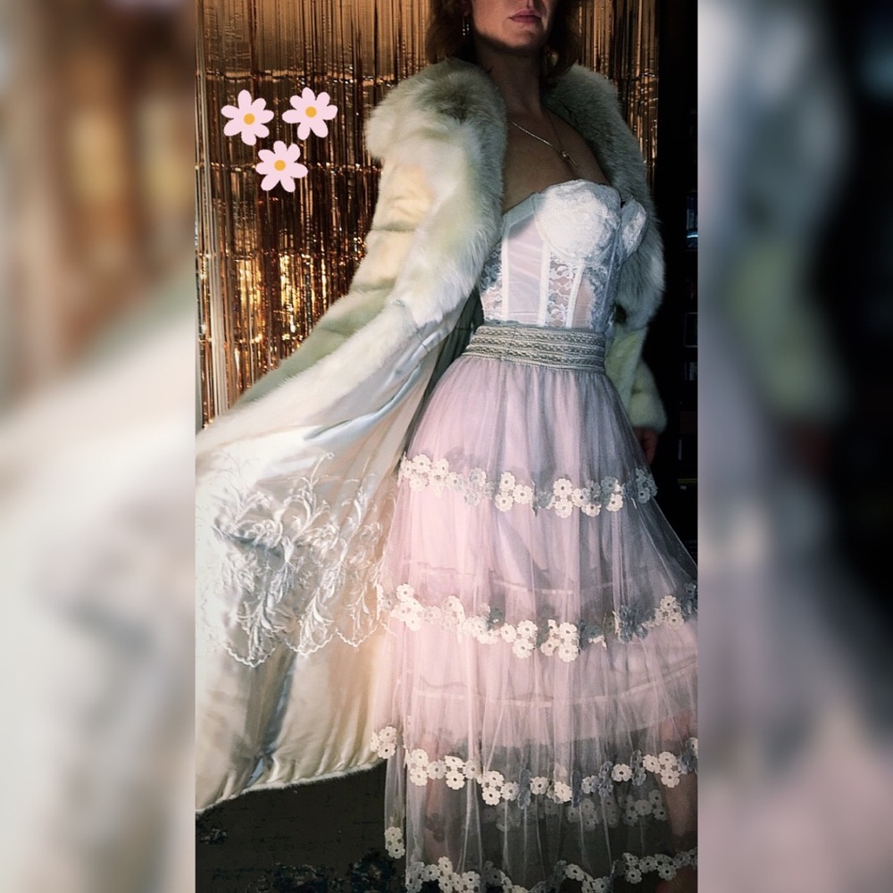 Layered Daisy Tulle Skirt